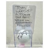 Tom wargo autographed golf ball
