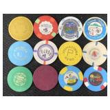 Casino Chips Incl. Silver Nugget, Harrah