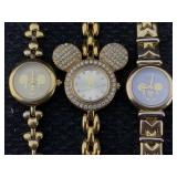 3 Disney Store Exclusive Ladies Watches,