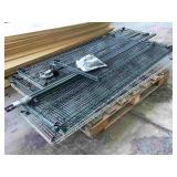 Pallet of Metal Rack shelving, sizes 18x72in and