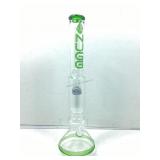 19in H Glass Water Pipe.