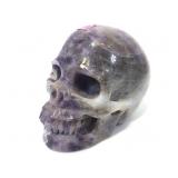 Carved Stone Skull 4in H