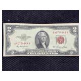 1953 Red Seal $2 Bill (clean)