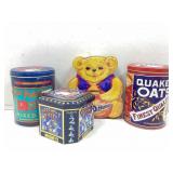 Asstd Vtg tins, Planters nuts, Hershey