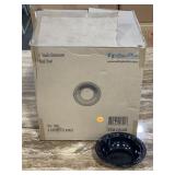 Case of 1000 12oz - 6in - Plastic Black Bowls-