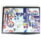 Humphrey, Carter, Mondale button pin collection,