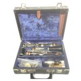 Vtg Noblet Paris Wood Clarinet In Locking Case w/
