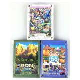 Asstd playing cards, LV Boardwalk, Zion Natl Pk &