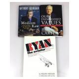 Signed hardcover books, Carter, Bourdain & Wagner