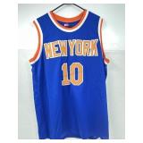 Walt frazier autographed knicks jersey coa