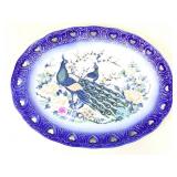 Empress Haruta platter, peacock design, Japan 18