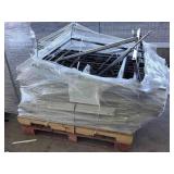 Pallet of metal Chrome racking, from high end