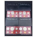 1973, 74, 75 & 76 Us Proof Sets