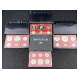 1977, 78, 79 & 80 Us Proof Sets