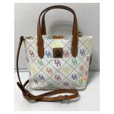 Dooney & Bourke Rainbow Logo Quilted Snap Close