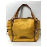 Dooney & Bourke Mustard Yellow Leather Snap Close