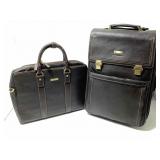 Brooks Brothers Brown Pebbled Leather Rolling