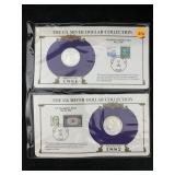 1881 & 1882-0 Silver Morgan Dollars W/stamps By