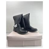 Just Fab boots flat, Letoya black sz 7