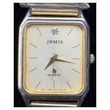 Jemis Quartz Watch W/12k Gold-filled Watch Tips,