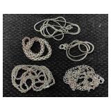 Sterling Silver Necklaces & Bracelets, Tw 18.5g,