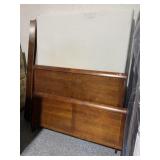 Queen Bed Set - Thin Mattress, Box Spring and
