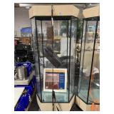 6.5ft tall Hex Display Cabinet with Glass Shelves