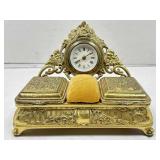 West German Art Nouveau Vanity/Desk Clock &