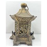 Japanese Cast Metal Hanging Pagoda Candle