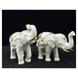 Lenox Jeweled Porcelain Elephant Salt & Pepper