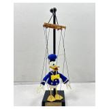 Disney Bob Baker Donald Duck Marionette w/ Stand.