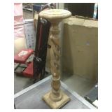 Wood plant stand, 10x38in