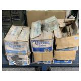 6 Boxes Glass Decorative Bricks - approx. 6x6x3