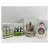 4 Direct Connection hinged trinket jewel boxes,