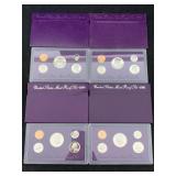 1990, 91, 92 & 93 Us Mint Proof Sets