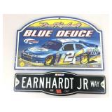 2 Wall hanging signs, Earnhardt Jr & Brad