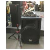 M Marathon Speaker w/tripod and M-Audio, model