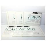 6 NOS ï¿½Green Cardï¿½ 1990 Double Sided One Sheet