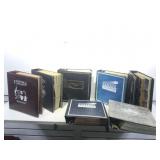 Mixed lot of sports cards in albums