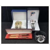14k Gold Filigree Pens W/watches Incl. Us Polo