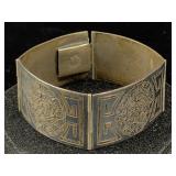 Sterling Silver Bracelet Of Mayan Calendar, Tw 40g