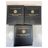 3 U.s First Day Covers & Special Covers Albums By