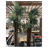 9ft Tall Faux Palm Tree Plants in Weighed Pots