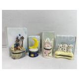 4 Direct Connection hinged trinket jewel boxes,