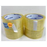 4 New rolls clear packing/shipping tape