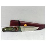 Bear MGC Fixed Blade Knife w/ Sheath 8in
