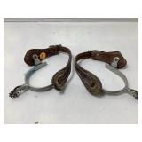 Ladies/Youth Western Short Shank 10pt Rowel Spurs
