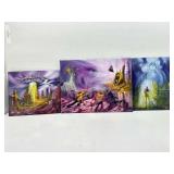 Richard Hubbard Signed Original UFO Paintings On