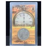 1900 Silver Millenium Morgan Dollar In Cased