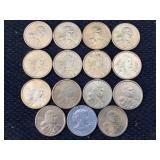 15-$1 Dollar Incl. Sacagawea & Susan B. Anthony